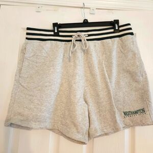 Abercrombie & Fitch Black Gree Relaxed Fleece Shorts Westhampton